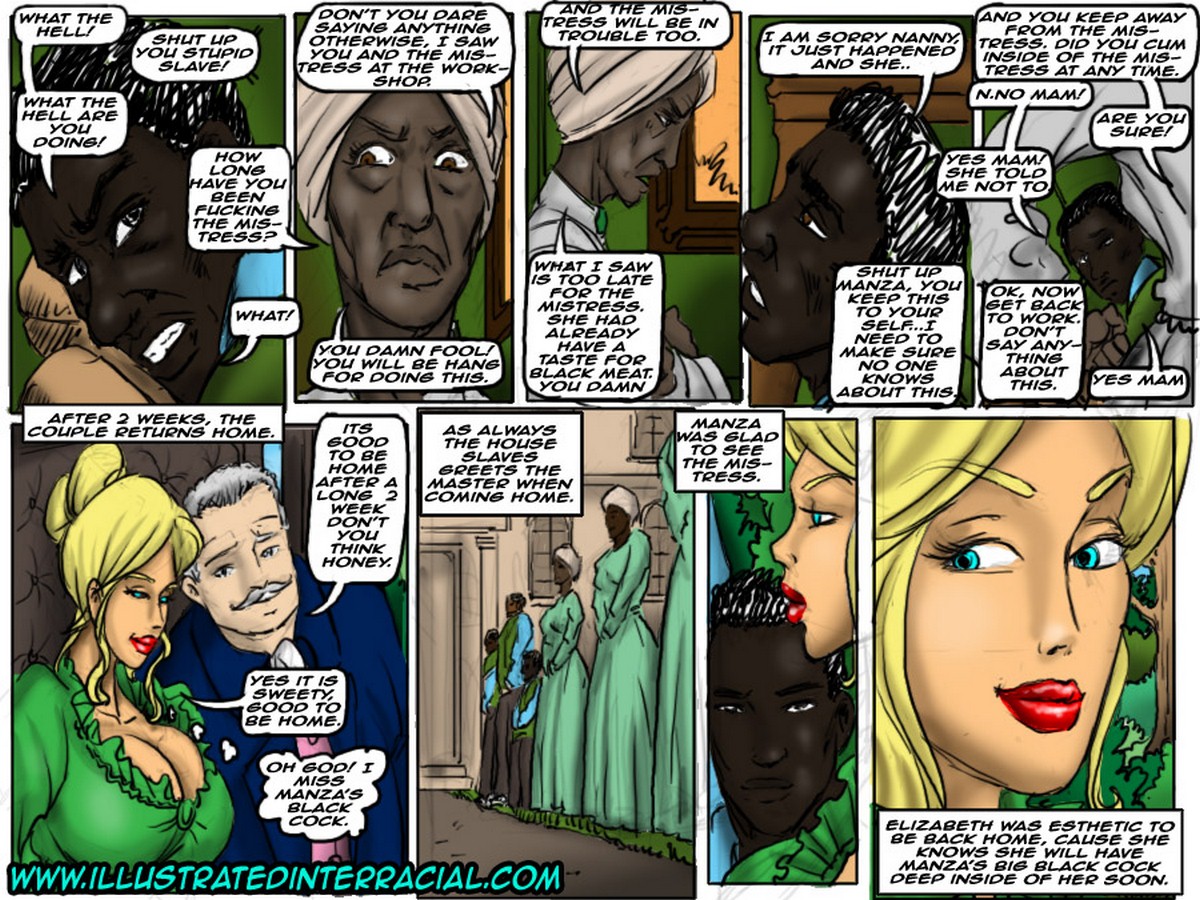 Illustrated Interracial -Manza Porn Comics.
