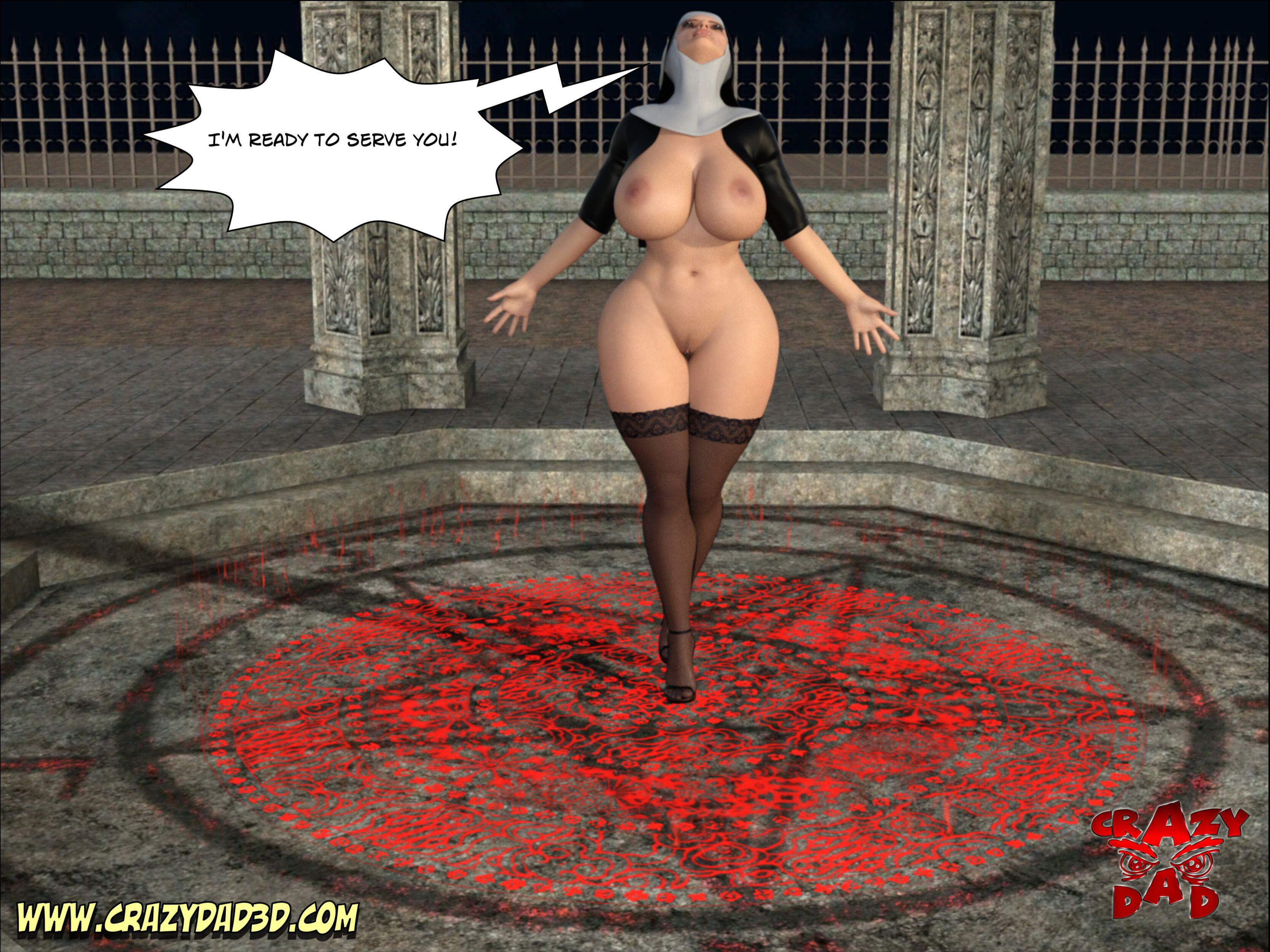 Evil Nun Cartoon - CrazyDad3d - Evil Nun 1 | Porn Comics
