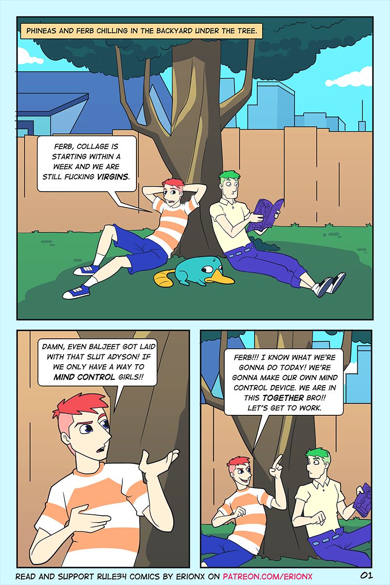 Gay phineas and ferb porn comics