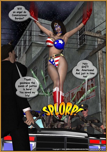 3d Superheroine Comic Porn - SuperHeroine Center - Ms. Americana Spider Attack | Porn Comics