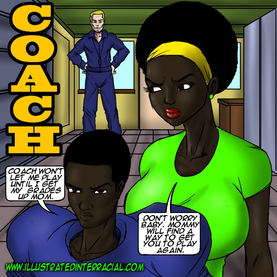 900px x 900px - Illustrated interracial â€“ Coach | Porn Comics