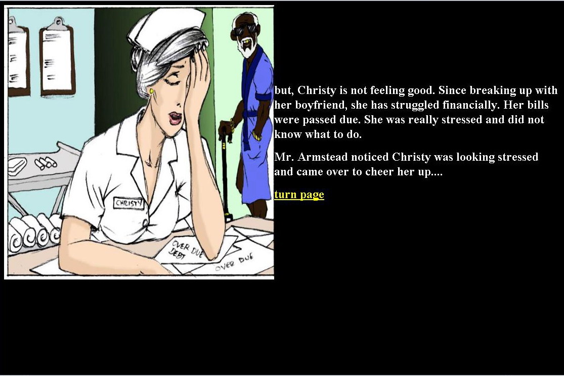Interracial Nurse Porn - Illustrated interracial â€“Nurse Christy | Porn Comics