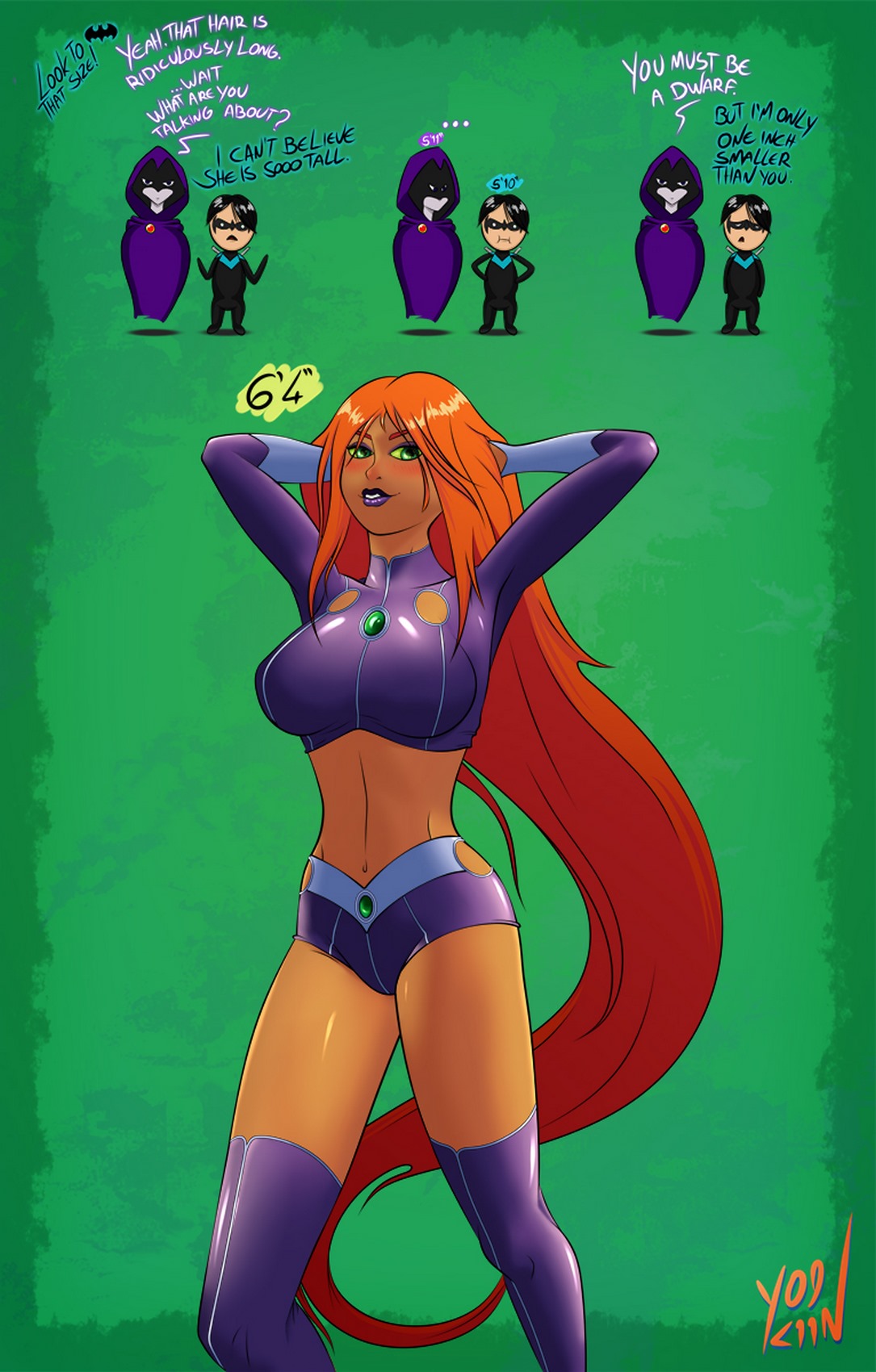 Raven Hurt Porn - Yolkiin] Raven x Starfire (Teen Titans) | Porn Comics