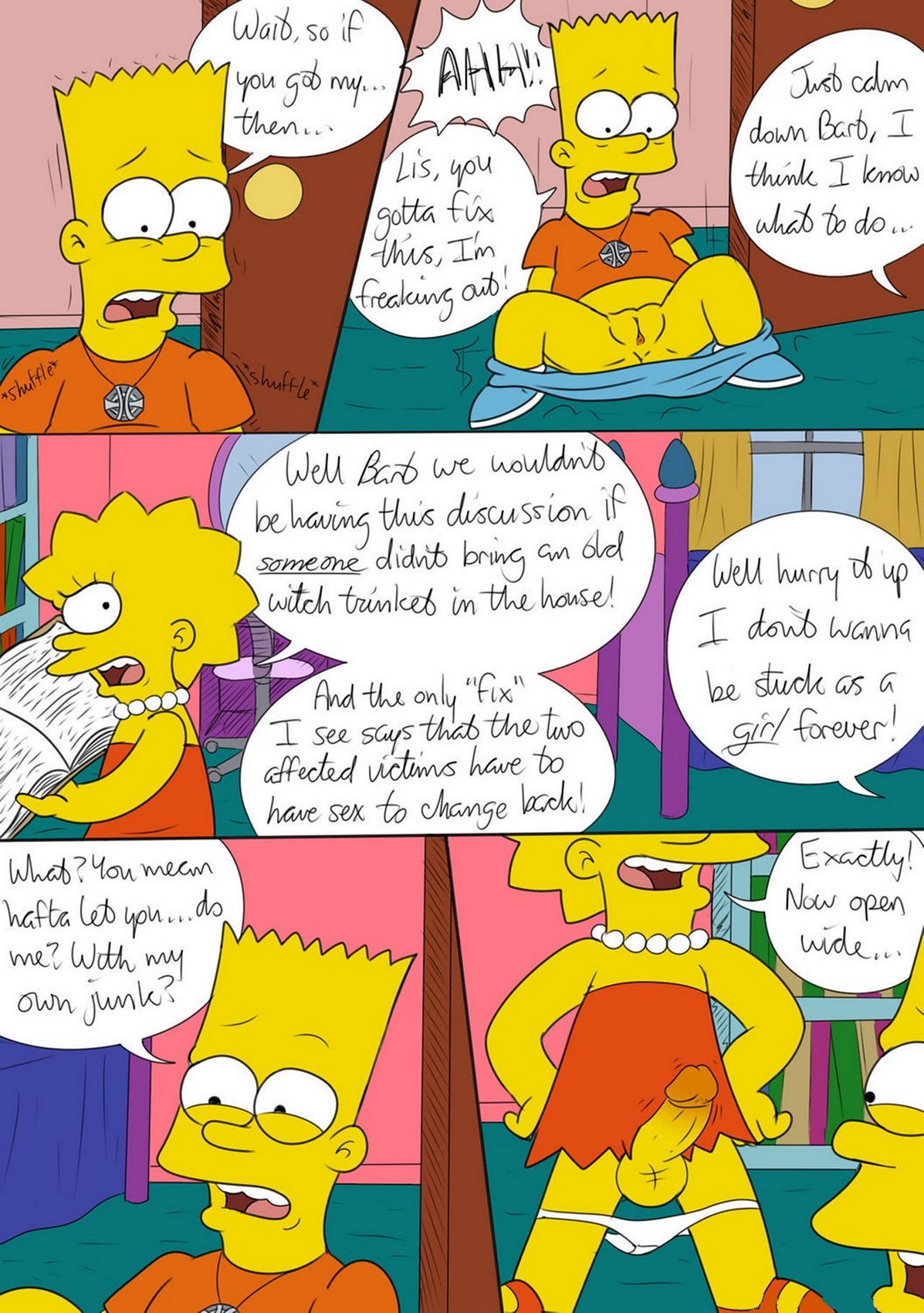 DXT91 - Simpsons Gender Bender | Porn Comics