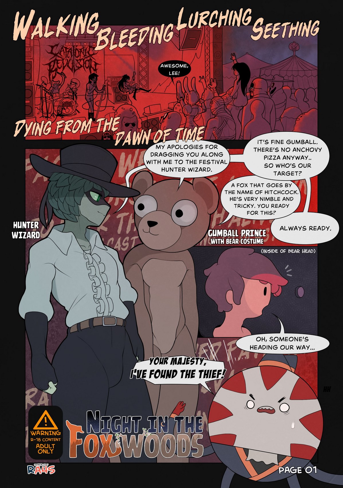 1197px x 1700px - Night In The Fox Woods- Ra4s (Adventure Time) | Porn Comics