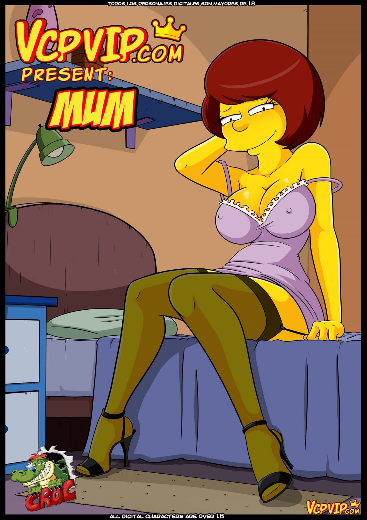 1200px x 1701px - The Simpsons] Croc â€“ Mama | Porn Comics