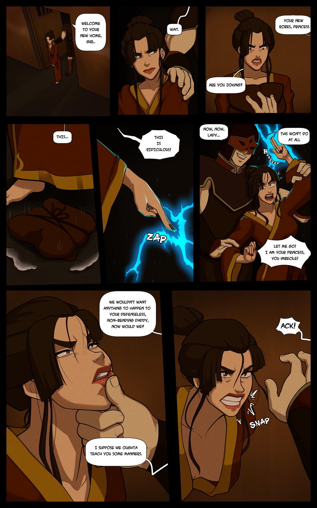1062px x 1700px - Avatar - Azula in the Boiling Rock | Porn Comics