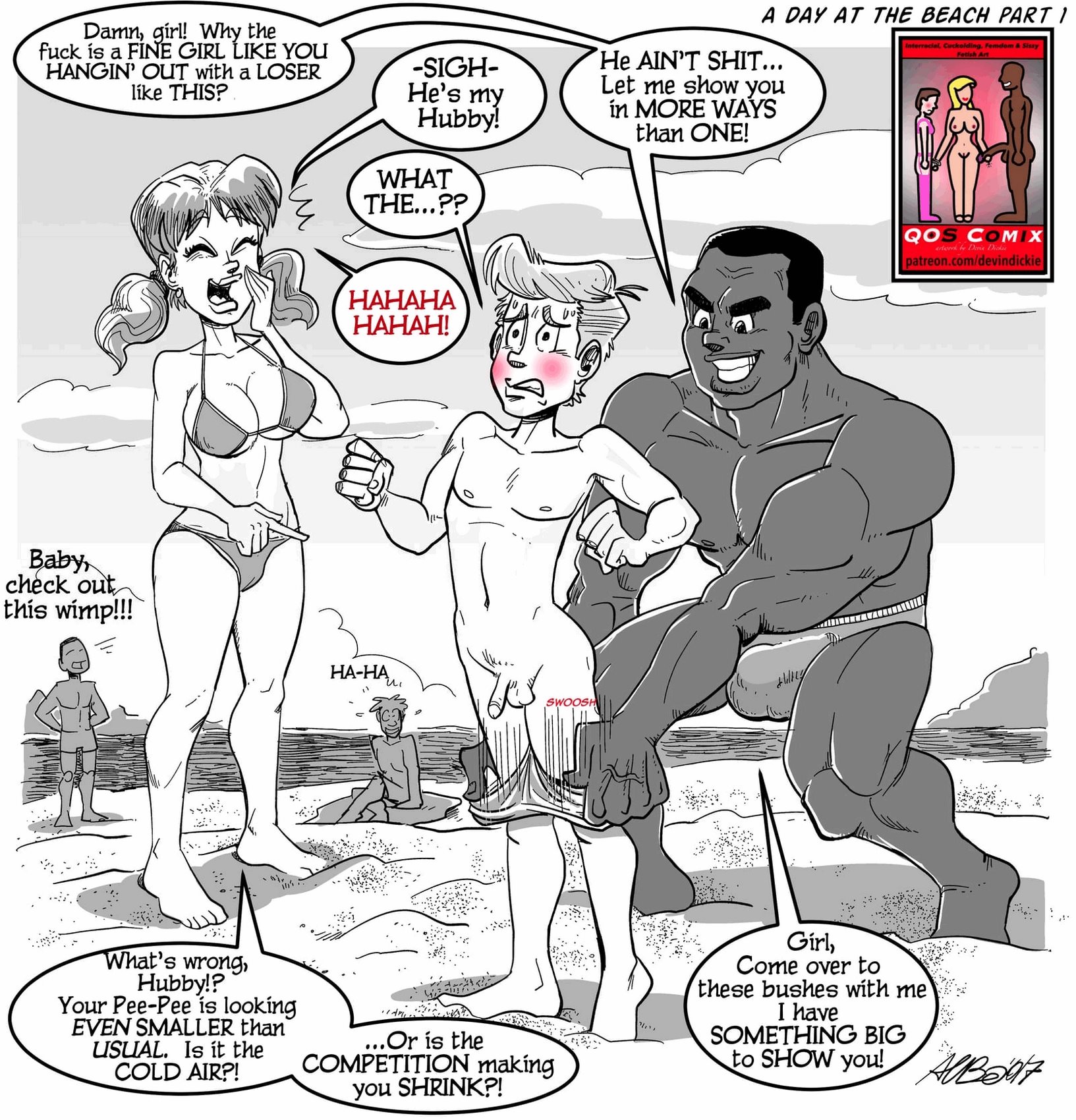 Beach Porn Comic - A Day at the Beach - Devin Dickie | Porn Comics
