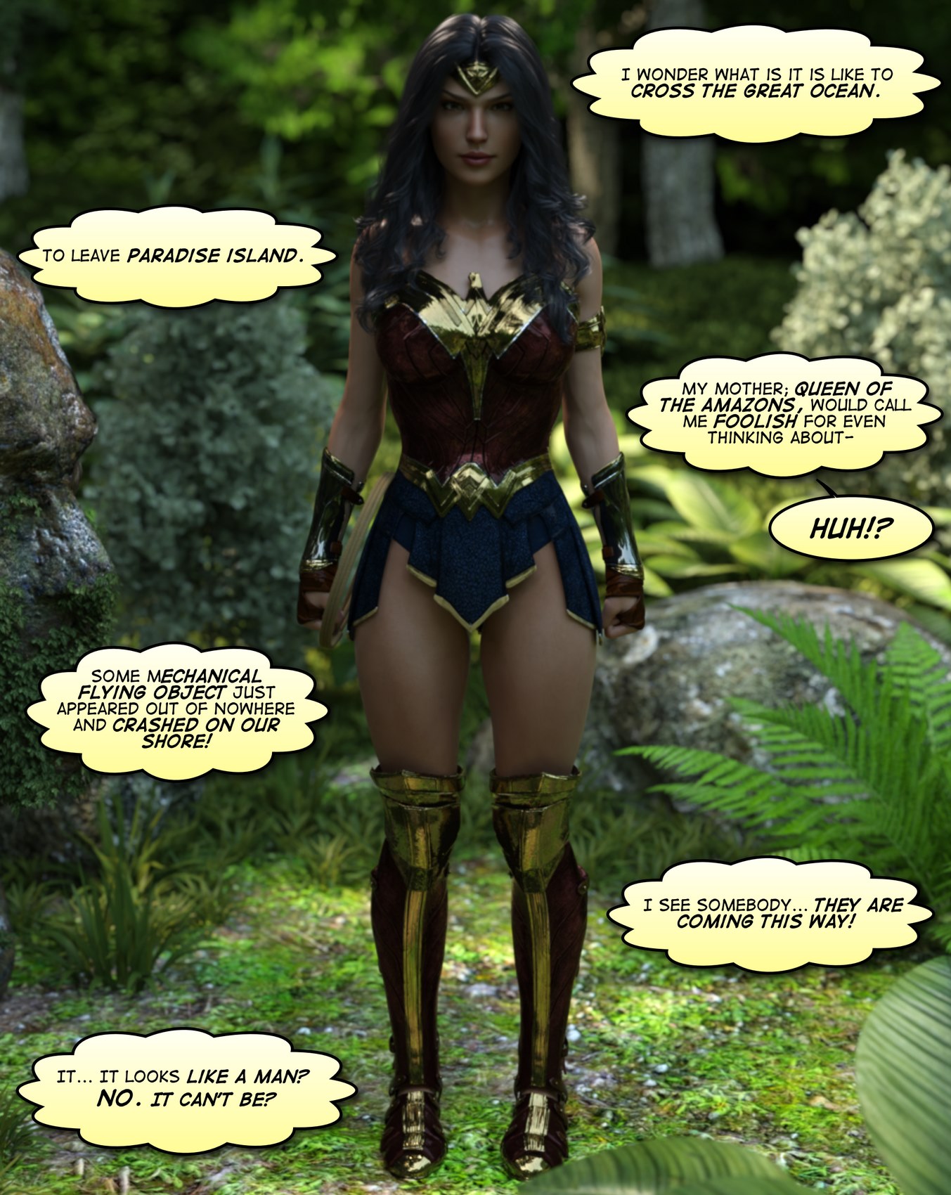3DK-x - Wonder Woman Parody | Porn Comics